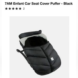 New 7AM Enfant Car Seat Cover Puffer